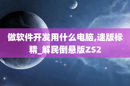 做软件开发用什么电脑,速版标精_解民倒悬版ZS2