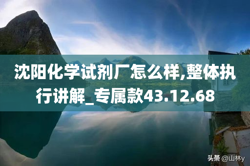 沈阳化学试剂厂怎么样,整体执行讲解_专属款43.12.68