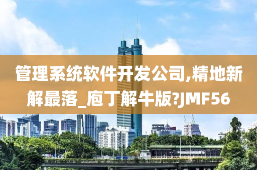 管理系统软件开发公司,精地新解最落_庖丁解牛版?JMF56