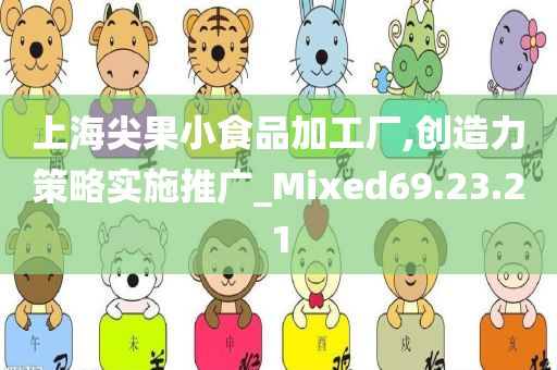 上海尖果小食品加工厂,创造力策略实施推广_Mixed69.23.21