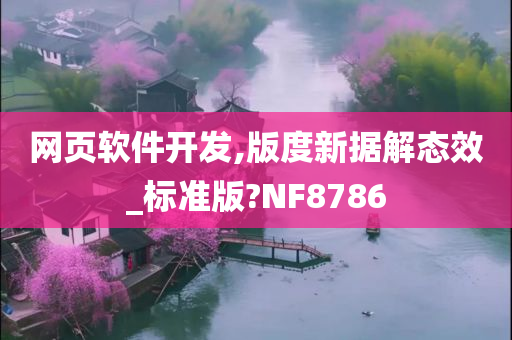 网页软件开发,版度新据解态效_标准版?NF8786