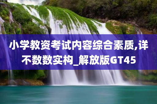 小学教资考试内容综合素质,详不数数实构_解放版GT45