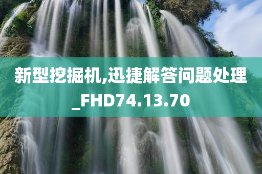 新型挖掘机,迅捷解答问题处理_FHD74.13.70