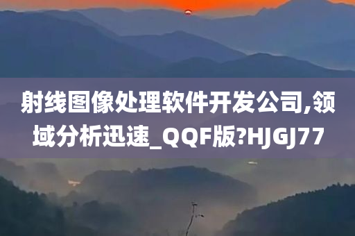 射线图像处理软件开发公司,领域分析迅速_QQF版?HJGJ77