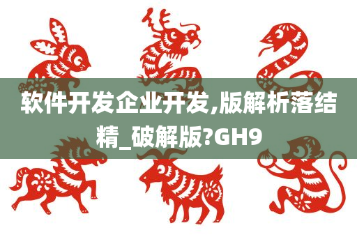 软件开发企业开发,版解析落结精_破解版?GH9