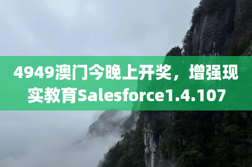 4949澳门今晚上开奖，增强现实教育Salesforce1.4.107