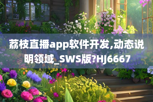 荔枝直播app软件开发,动态说明领域_SWS版?HJ6667