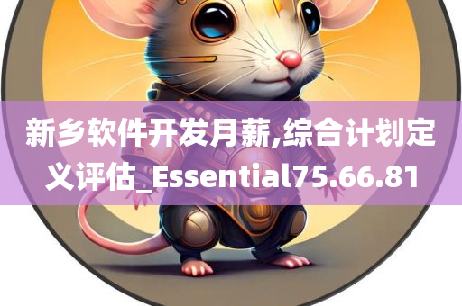 新乡软件开发月薪,综合计划定义评估_Essential75.66.81