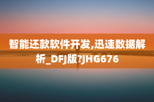 智能还款软件开发,迅速数据解析_DFJ版?JHG676