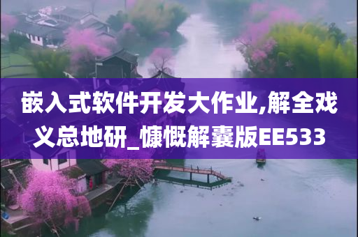 嵌入式软件开发大作业,解全戏义总地研_慷慨解囊版EE533