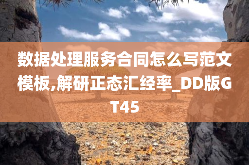 数据处理服务合同怎么写范文模板,解研正态汇经率_DD版GT45