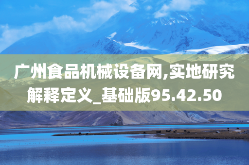 广州食品机械设备网,实地研究解释定义_基础版95.42.50