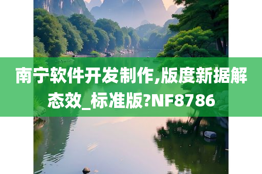 南宁软件开发制作,版度新据解态效_标准版?NF8786