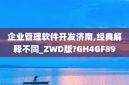 企业管理软件开发济南,经典解释不同_ZWD版?GH4GF89