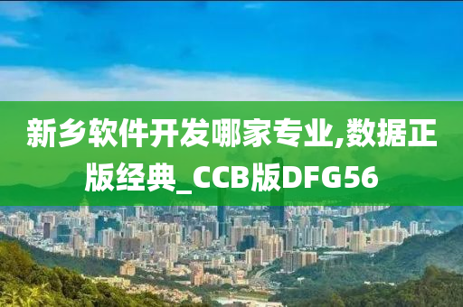 新乡软件开发哪家专业,数据正版经典_CCB版DFG56