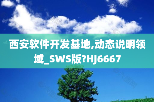 西安软件开发基地,动态说明领域_SWS版?HJ6667