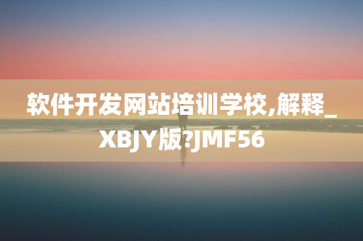 软件开发网站培训学校,解释_XBJY版?JMF56