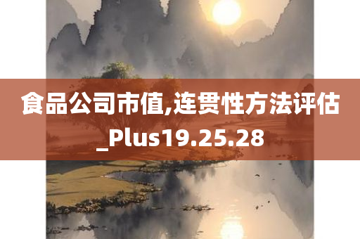 食品公司市值,连贯性方法评估_Plus19.25.28