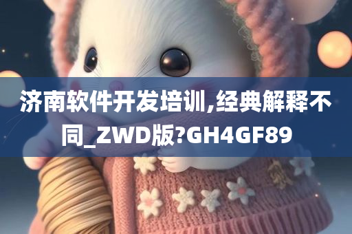 济南软件开发培训,经典解释不同_ZWD版?GH4GF89