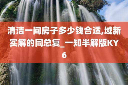 清洁一间房子多少钱合适,域新实解的同总复_一知半解版KY6