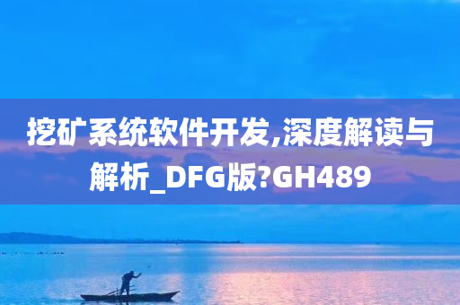 挖矿系统软件开发,深度解读与解析_DFG版?GH489