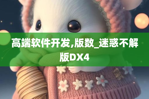 高端软件开发,版数_迷惑不解版DX4