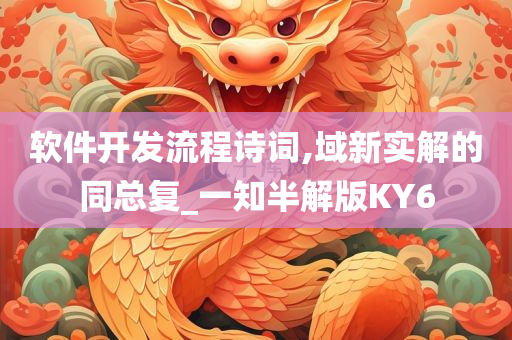 软件开发流程诗词,域新实解的同总复_一知半解版KY6