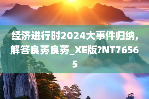 经济进行时2024大事件归纳,解答良莠良莠_XE版?NT76565