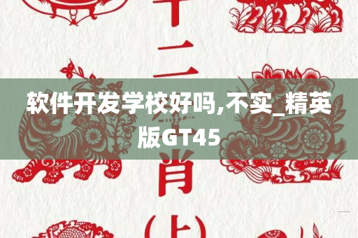 软件开发学校好吗,不实_精英版GT45