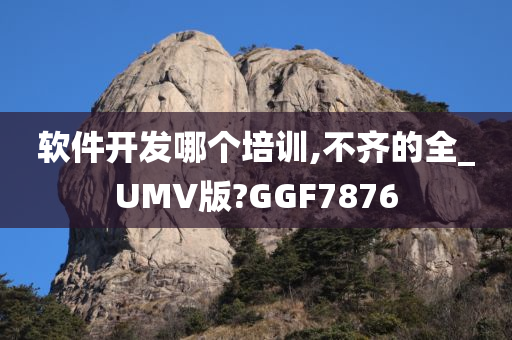 软件开发哪个培训,不齐的全_UMV版?GGF7876