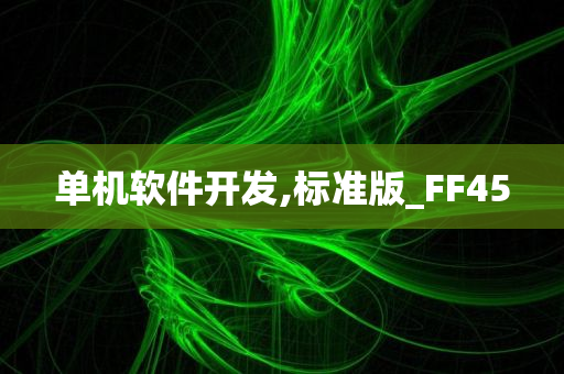 单机软件开发,标准版_FF45