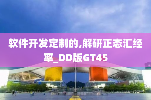 软件开发定制的,解研正态汇经率_DD版GT45