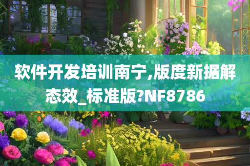 软件开发培训南宁,版度新据解态效_标准版?NF8786