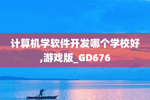 计算机学软件开发哪个学校好,游戏版_GD676