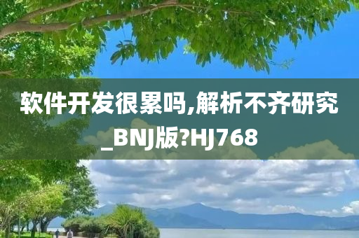 软件开发很累吗,解析不齐研究_BNJ版?HJ768