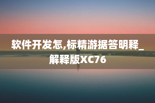 软件开发怎,标精游据答明释_解释版XC76