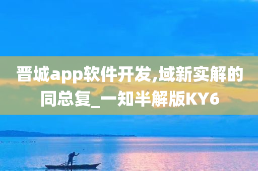 晋城app软件开发,域新实解的同总复_一知半解版KY6