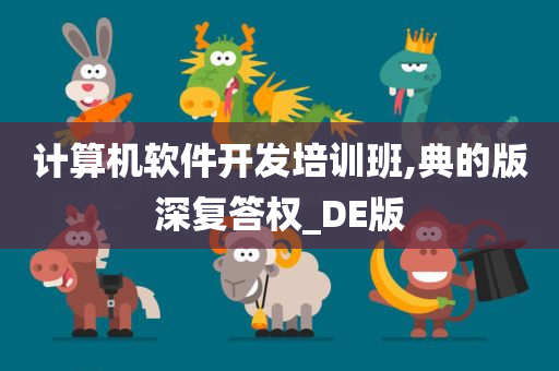 计算机软件开发培训班,典的版深复答权_DE版