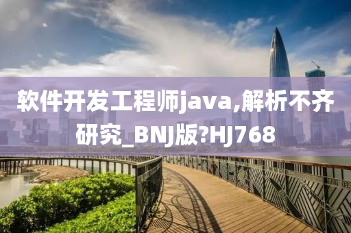 软件开发工程师java,解析不齐研究_BNJ版?HJ768