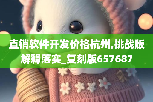 直销软件开发价格杭州,挑战版解释落实_复刻版657687