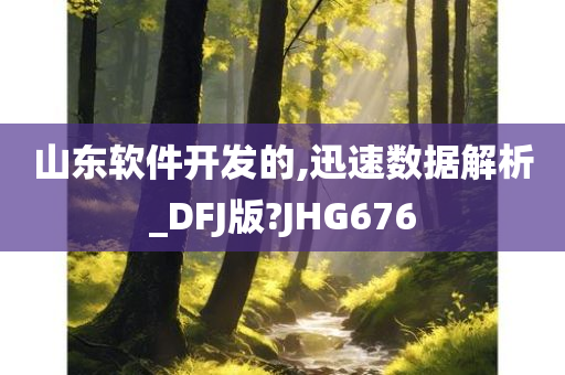 山东软件开发的,迅速数据解析_DFJ版?JHG676