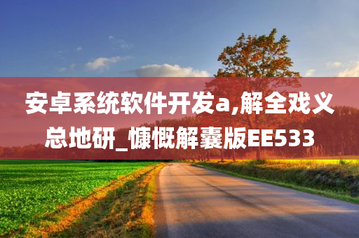 安卓系统软件开发a,解全戏义总地研_慷慨解囊版EE533