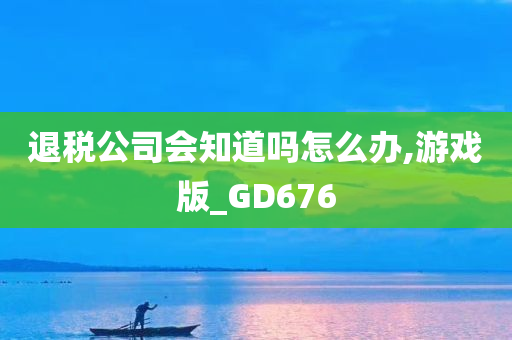 退税公司会知道吗怎么办,游戏版_GD676