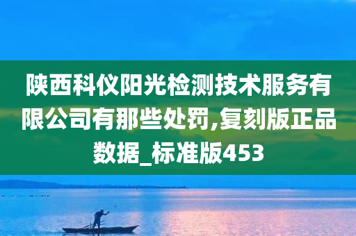 陕西科仪阳光检测技术服务有限公司有那些处罚,复刻版正品数据_标准版453