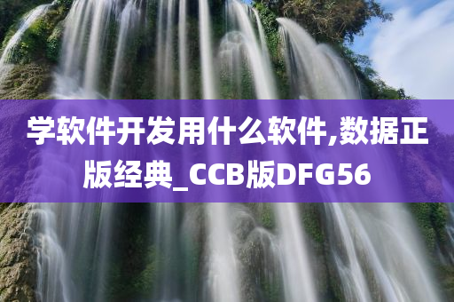 学软件开发用什么软件,数据正版经典_CCB版DFG56