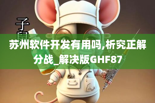 苏州软件开发有用吗,析究正解分战_解决版GHF87