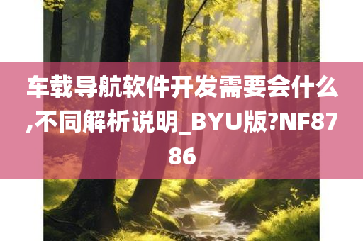 车载导航软件开发需要会什么,不同解析说明_BYU版?NF8786