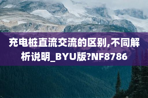 充电桩直流交流的区别,不同解析说明_BYU版?NF8786