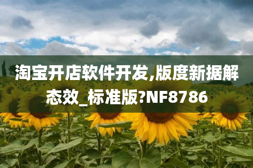 淘宝开店软件开发,版度新据解态效_标准版?NF8786