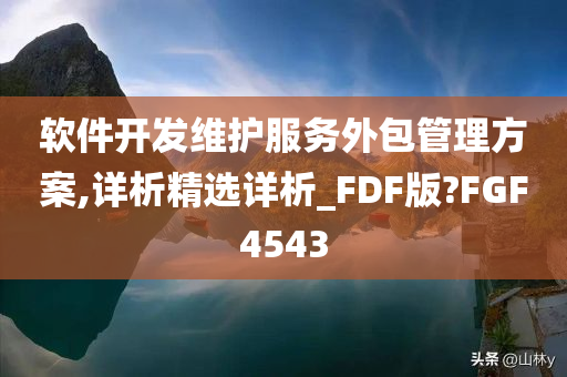 软件开发维护服务外包管理方案,详析精选详析_FDF版?FGF4543